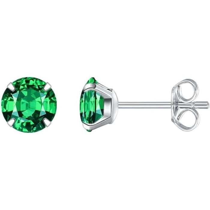 Boucles D'oreilles En Titane Avec Cristaux 5 Mm – élégantes Et Légères – OxcmoBijoux – Neuf Avec étiquettes
