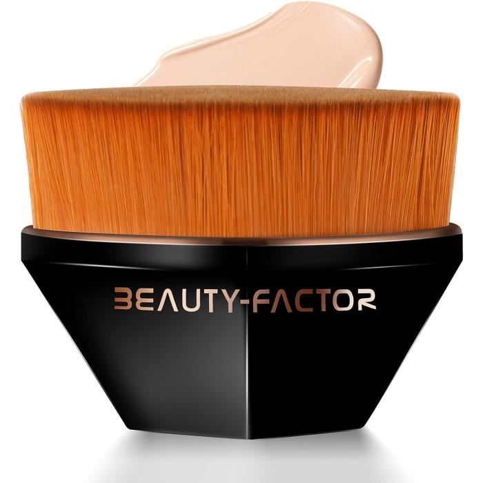 BEAUTYFACTOR Pinceau Fond de Teint, Kabuki Pour Fond De Teint Avec Etui De Rangement, Utilisé