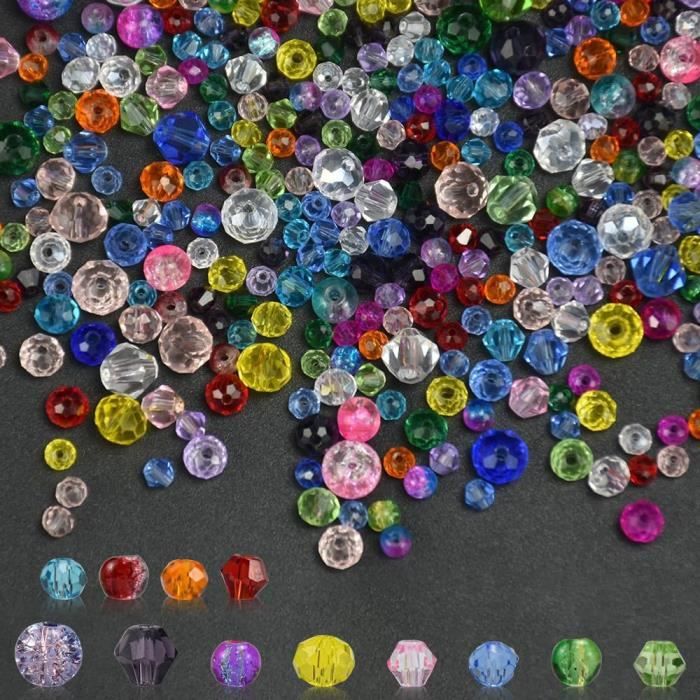 Lot de 3 brins de perles tchèques ovales plates à facettes en verre cristal AB (~ 135 à 141 pièces au total) pour la fabrication de bijoux CCO-2