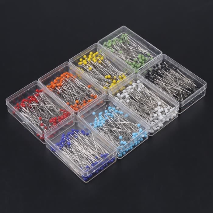 Broches à Coudre à Tête En Verre - 800 Ou 1000 Pièces, 30mm, Multicolores Pour Bijoux, Couture, Décoration