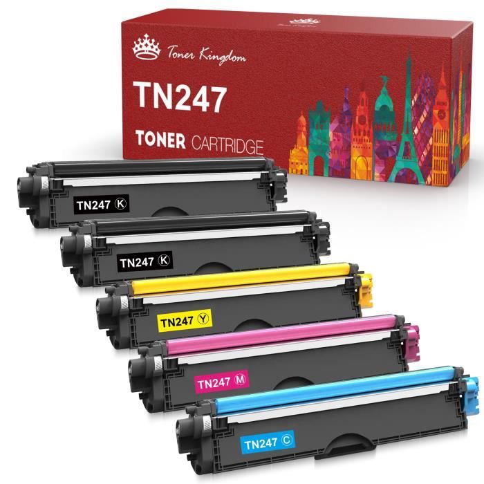 TONER KINGDOM Compatible TN247 TN-247 TN-243 TN243 Cartouches de Toner ...