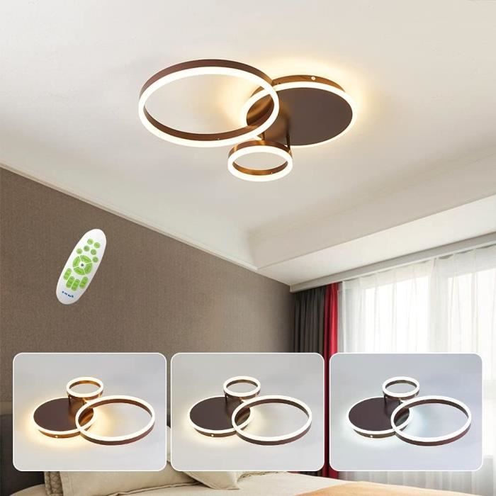 Plafonnier LED Avec Télécommande Dimmable Éclairage de Plafond