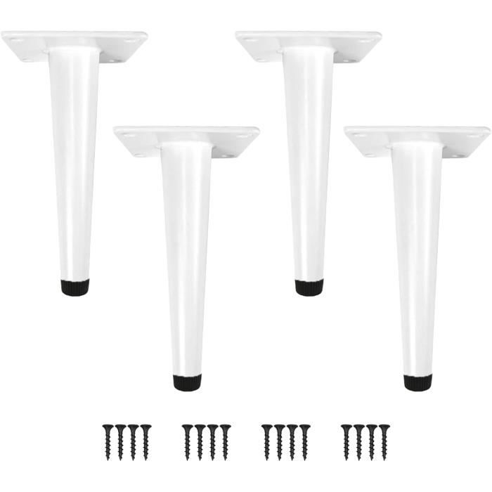 Pieds De Table En Forme D'épingle à Cheveux 4 Pcs | Pied De Meuble Blanc