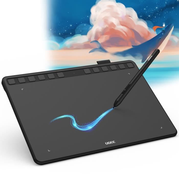Tablette graphique Portable avec tablette de dessin passive stylo