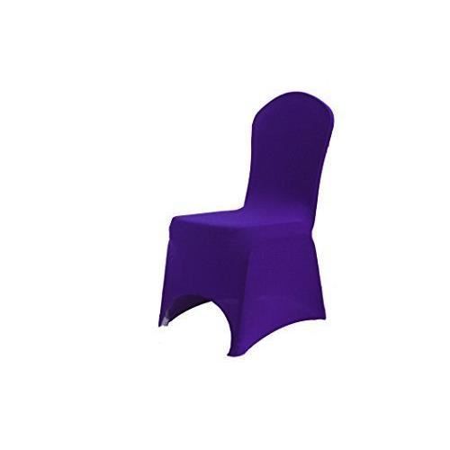 Noir-chaise Spandex Lycra Mariage Banquet Anniversaire Fête 100