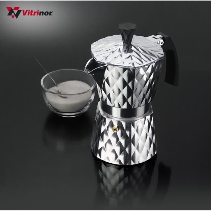 CAFETIERE ITALIENNE TOUT FEUX ET INDUCTION 6 TASSES Cdiscount Maison