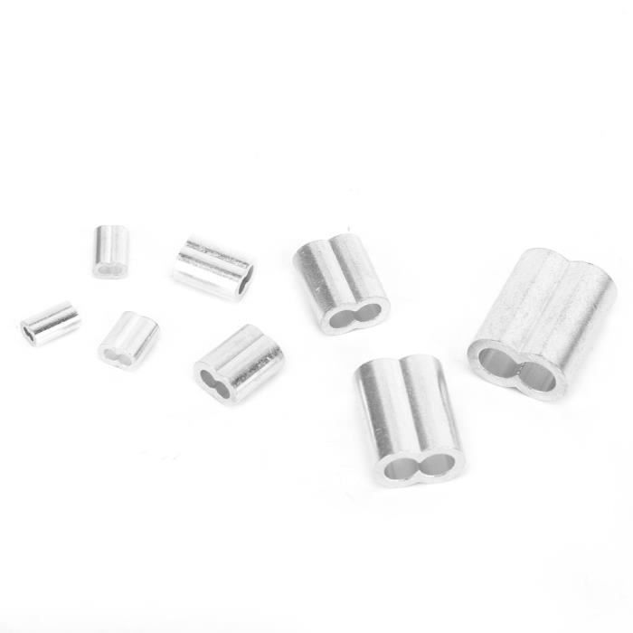 PATIKIL Lot De 50 Manchons D'arrêt De Câble Métallique De 3