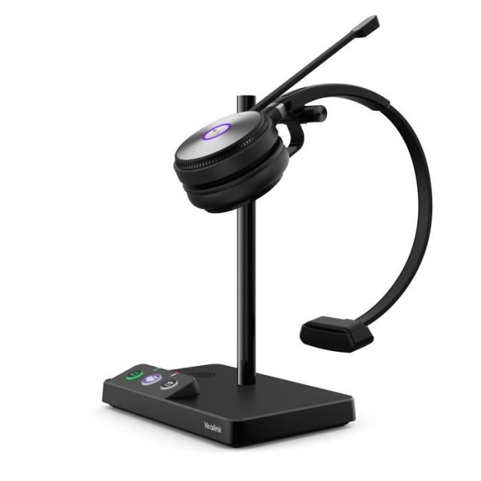 Casque WH62 Mono - Yealink - UH62MONOUC - DECT - Sans fil - Sur-oreille