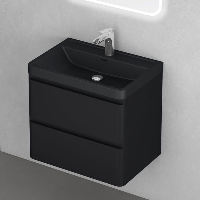Poubelle salle de bain noire mat 3L - Olfa, expert en toilettes