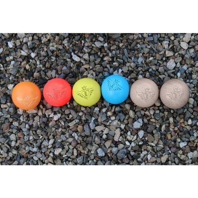 But Pétanque Professionnel Cochonnets Engelhart Lot De 6 - Bois Gravé 30mm 10g | 4 Couleurs 2 Naturel | Pétanque Pro Cochonnet Petanque
