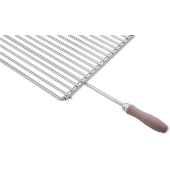 Griglia in acciaio inox con larghezza regolabile 65-90x45cm