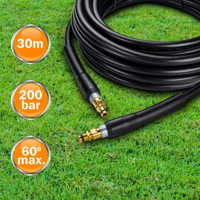 Tuyau Rallonge 5m Pour Nettoyeur Haute Pression Karcher - Laiton Et ABS - Pression Max 160 Bar