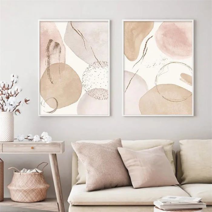 Affiche D'art Mural Bohème Géométrique Abstraite Affiche De Décoration