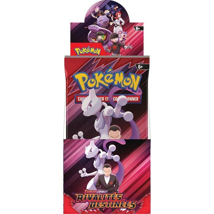 Myboost Coffret Pokémon – Arcanin 028/182 Reverse – 10 Cartes Françaises – Écarlate Et Violet – Rivalités Destinées
