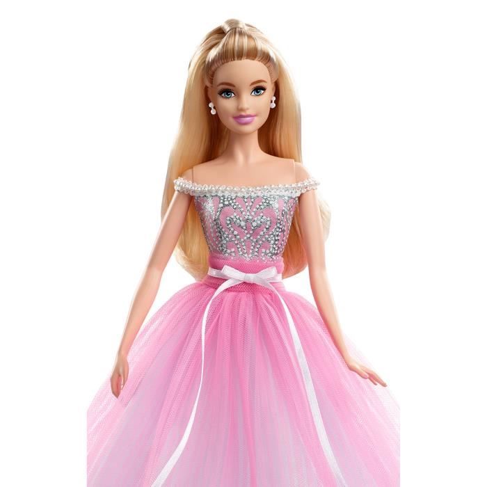 Barbie Signature poupée de Collection Joyeux Anniversaire en Robe de Bal  Rose aux Cheveux blonds, Jouet Collector, DVP49 - Cdiscount Jeux - Jouets