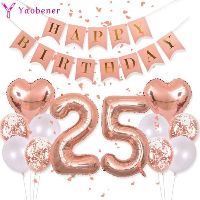 Jeu de ballon 21pcs - Ballons en forme de feuille pour anniversaire de 25  ans, confettis à l'hélium, décorati - Cdiscount Maison