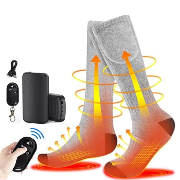 Chaussette de ski chauffante rechargeable GRAY[A15507 — free download