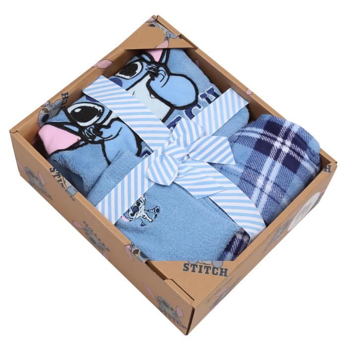 Stitch DISNEY Coffret cadeau : pyjama femme + chaussettes, polaire, bleu  Bleu - Cdiscount Prêt-à-Porter