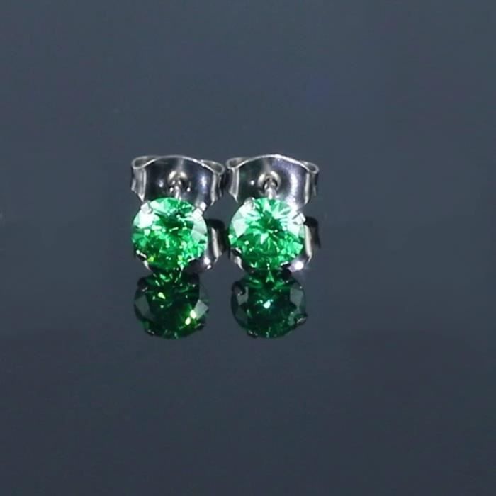Boucles D'oreilles Boule En Titane 4mm - 100% Hypoallergénique, Pour Oreilles Sensibles, Neuf