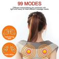 Appareil de Massage Multifonction Thermique Masseur de cou électrique pour épaule cou dos-2