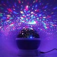 Lampe de projection LED Galaxy Constellation - pour Bébé - Rotation 360° - Cadeaux de Noël-2