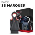 MaxiECU + Tablette Tactile 10 pouces - Pack 18 Marques - Valise Diagnostic Auto OBD2 Scanner Multimarque En Français Delphi Autocom-2