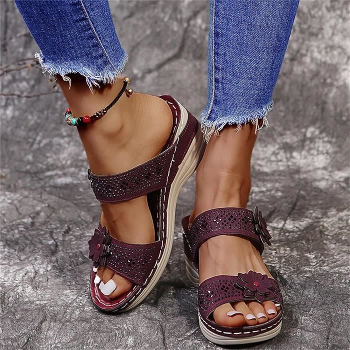 Sandales femme marine discount