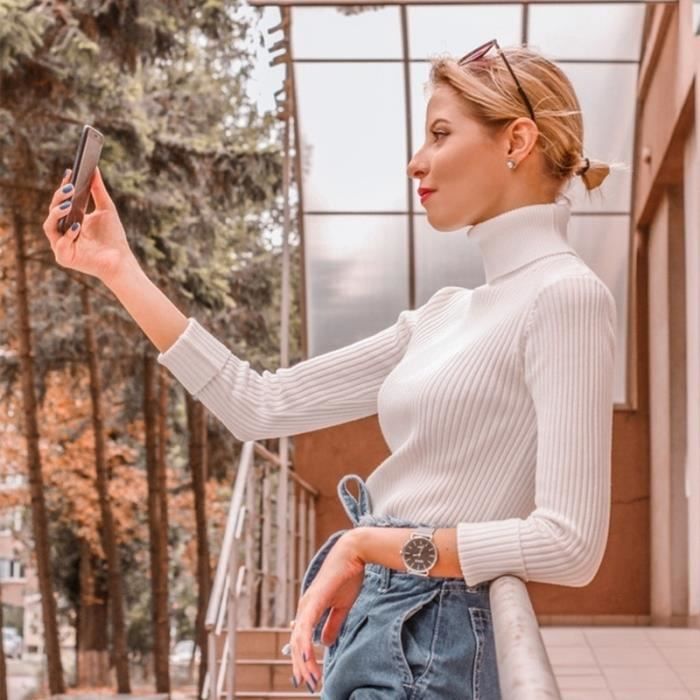 Polo colle roulé hot sale
