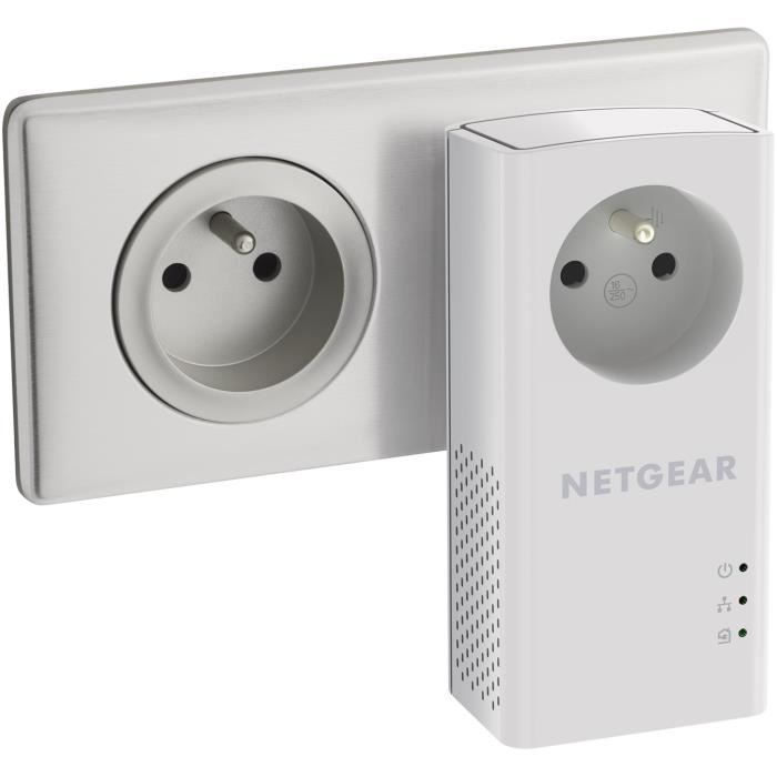 Kit CPL WiFi Netgear PLW1000 - 1000 Mbps - Étend Ta Connexion Partout Dans La Maison - Compatible Box Fibre