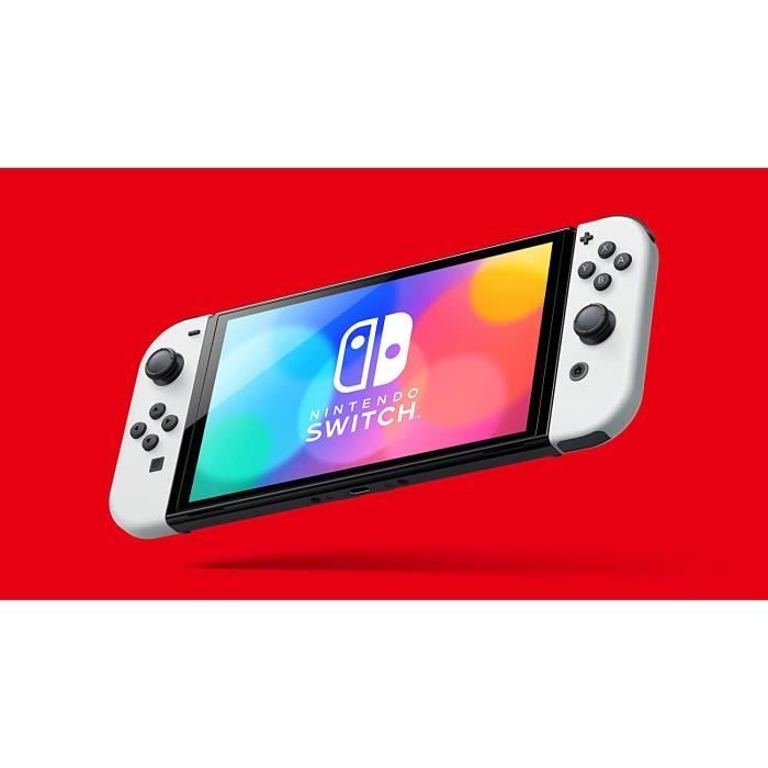 Console Nintendo Switch Modèle OLED Station d'Accueil/Manettes Joy-Con  Blanche Ecran Tactile Wifi Bluetooth 64 Go Mémoire Interne - Cdiscount Jeux  vidéo