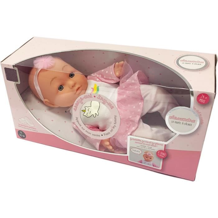 Poupon Qui Parle rit pleure. Bebe Calin Poupee 30 cm Cdiscount Jeux Jouets