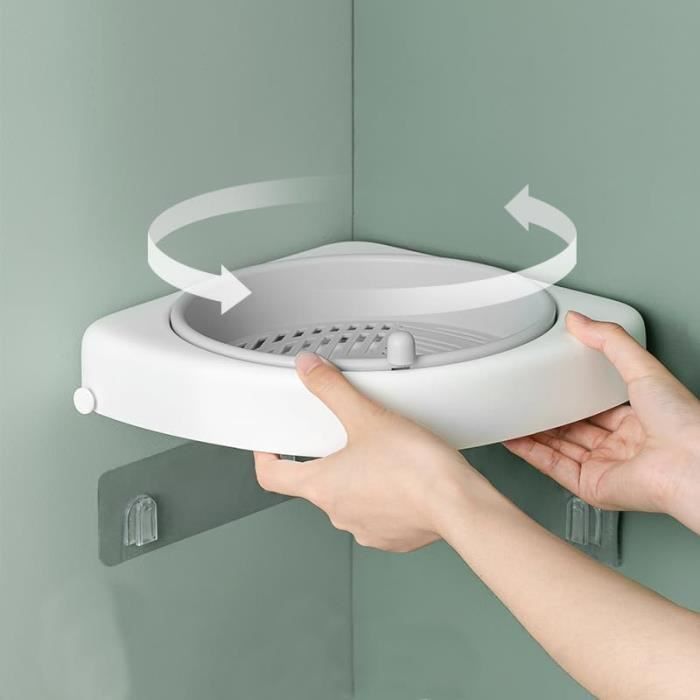 Étagère D’angle En Verre De Sécurité 6 Mm Pour Salle De Bain - Support Aluminium Inclus, Charge 20 Kg - 8
