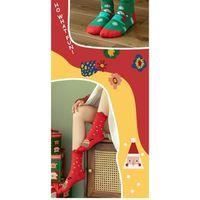 Lot De 5 Paires Chaussettes De Noël Femme - Tailles 36-42 - Motifs Père Noël, Bonhomme De Neige... - Avec Sacs Cadeaux