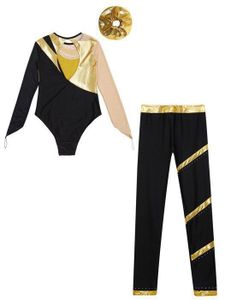 Ensemble Justaucorps Gymnastique Fille Avec Legging Et Short - Tenue Danse, Patinage - Taille 6 à 16 Ans - 7