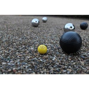 Petanque 6 Boules argentés sacoche mesureur Cochonet Porte Boule Magnétique