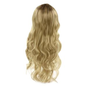 Perruque Synthétique Eleonore Blonde Mèchée Claire - Longue, Bouclée, Bonnet Moyen, Jamais Portée