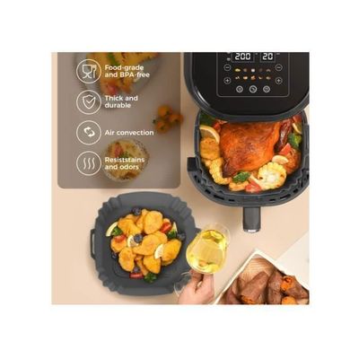 6 Moules En Silicone Pour Air Fryer - Réutilisables, Antiadhésifs - Résistent à 230°C - Pour Four Et Micro-ondes