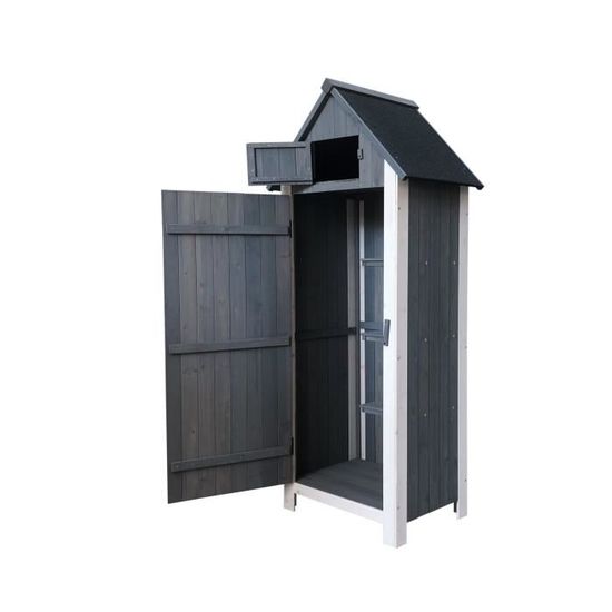 Abri D Armoire Exterieur En Bois Gardiun Kylie Gray 77x54x179 Cm 8436038134387 Achat Vente Abri Jardin Chalet Abri D Armoire Exterieur En Cdiscount