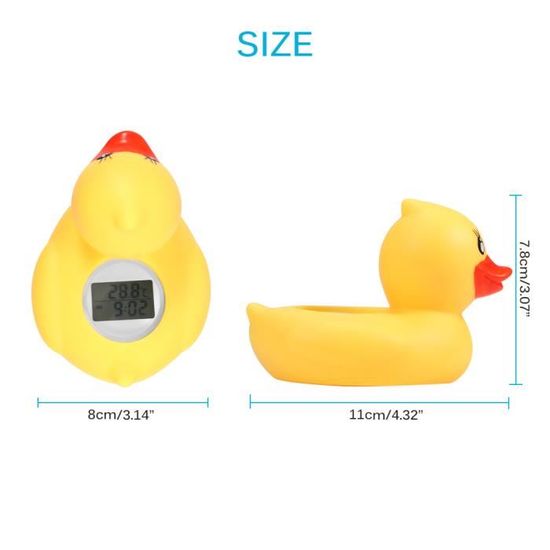 Thermom/ètre de piscine en forme danimal mignon pour b/éb/é canard