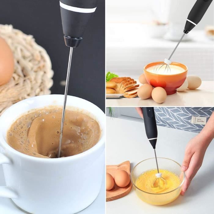 Acheter Mousseur à lait électrique portatif puissant, chargement USB,  vitesses réglables, fouet à œufs électrique, fourniture domestique