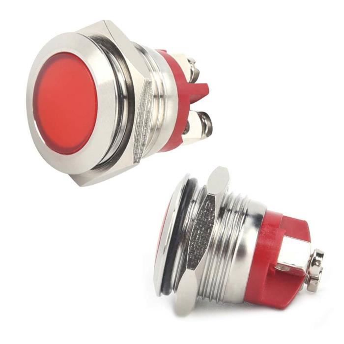 TIKATARER Lampe Indicatrice LED, Fil 12V 5 Mm, Fil 20 Cm, Kit