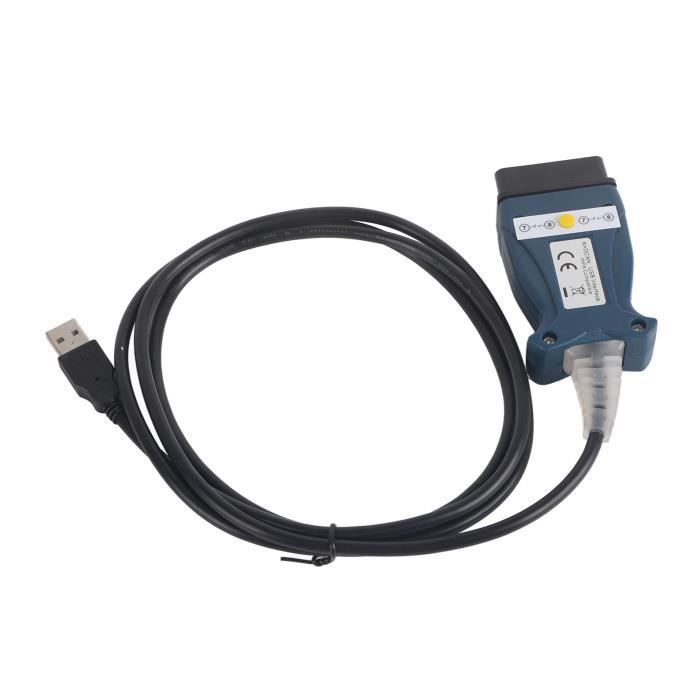 Câble K+DCAN avec Interrupteur Interface USB Outil de Diagnostic OBD2 de  Voiture pour E60 E61 E81 E70 E83 E87 E90 E91 E92 E93 - Cdiscount Auto