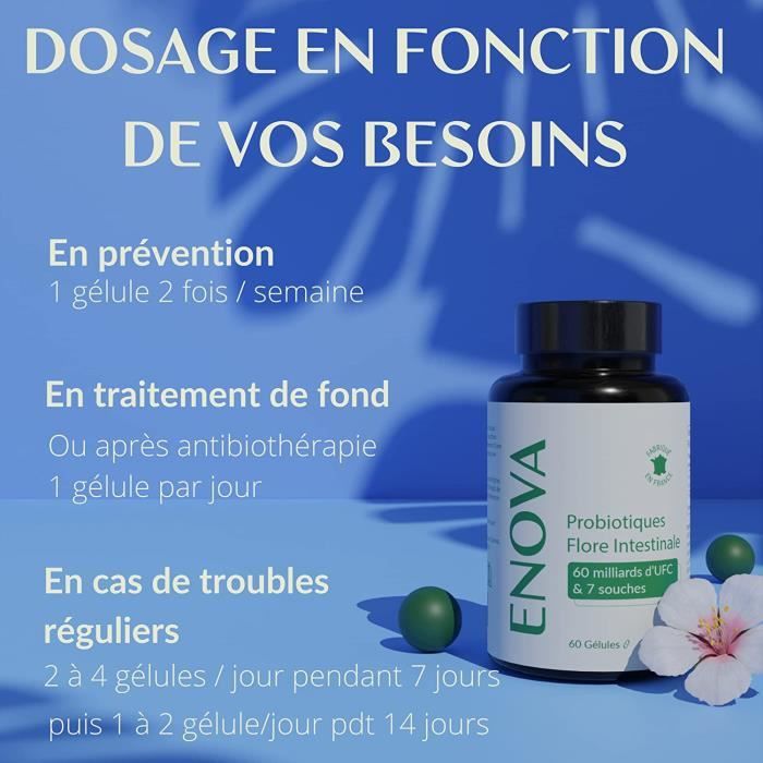 Probiotiques Bandini Florax - 60 Gélules, Flore Intestinale, Ferments Lactiques - Neuf