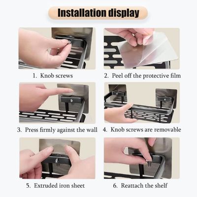 TESNN Support DÉvier Télescopique Drain, Support Rangement Rack