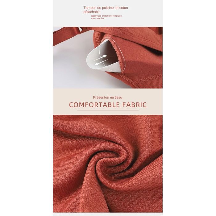 Soutien-Gorge Allaitement Et Maternité BURUVO – Coton Respirant, Anneaux Acier Libres, Confort Sommeil