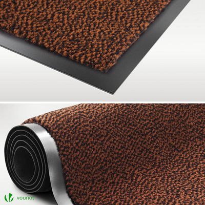 Relaxdays Gratte-pieds Avec Brosses Sur 3 Côtés, Paillasson