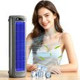 Mini climatiseur portable tour ventilateur USB rechargeable gris