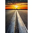 Affiche poster A4 route au coucher du soleil - Qualité Premium ...