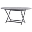 Chic© Table de jardin pliable Table d'extérieur Style Moderne - 160 x 85 x 75 cm Bois d'acacia massif #10783-0