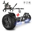 EVERCROSS Hoverboard Overboard Gyropode Tout Terrain 8.5",Self-Balancing Scooter Hummer SUV, 700W Camouflege+Hoverkart Camouflage-0